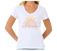 Rip Curl - Women's Cala V-Neck Tee - T-shirt size M, white