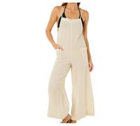 Rip Curl Classic Surf Sleeveless Jumpsuit Beige XS Woman