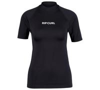 Rip Curl Classic Surf Upf Short Sleeve Rash Guard Black XS Woman