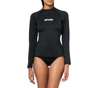 RIP CURL Womens Classic Surf UPF Long Sleeve Rash Vest Top - Black - UV Sun Protection and SPF Properties