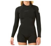 Rip Curl D/patrol 2/2 Mm Spring Woman Long Sleeve Back Zip Shorty Black 4 Woman