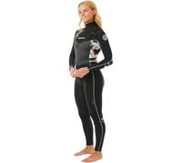 RIP CURL Womens Dawn Patrol 5/3mm Chest Zip Wetsuit - Black/Multi