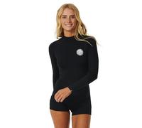 RIP CURL Womens Eco Premium Surf Boyleg UV Surf Suit - Black - UV Sun Protection and SPF Properties Long Sleeve