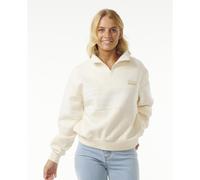 Rip Curl Womens Fortaleza Half Zip Fleece Warm Winter Woven Badge Front Zip