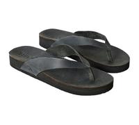 Rip Curl Women's Freedom Bloom Leather Flip Flops Sandals, Black, 9 UK