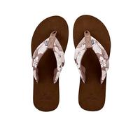 Rip Curl Women's Freedom Bloom Plush Flip Flop Sandals, Brown, 4.5 UK
