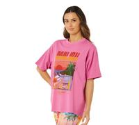 Rip Curl Hayley O Heritage Short Sleeve T-shirt Pink M Woman