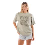 Rip Curl Women's Heritage Crew Neck Short Sleeve T-Shirt Tee, Army, S