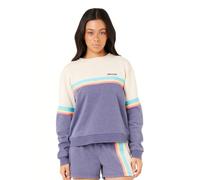 Rip Curl Women's High Tide Raglan Pullover Crew Sweatshirt Sweater, Blue 253 Surf Revival, XS