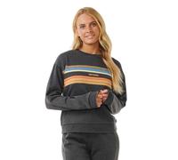 RIP CURL Womens High Tide Surf Crew Neck Sweatshirt - Washed Black - M