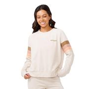 Rip Curl Women's High Tide Surf Raglan Pullover Crew Sweatshirt Sweater, Oatmeal Marle, Large