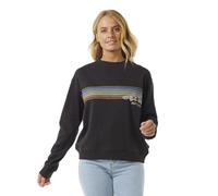 RIP CURL Womens Hoffman Relaxed Jumper Sweatshirt - Washed Black - S