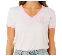 Rip Curl - Women's Hotel Malibu V-Neck - T-shirt size L, white