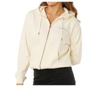 Rip Curl - Women's Lay Day Relaxed Zip Through - Training jacket size XS, white/sand