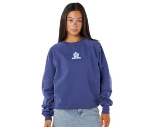 Rip Curl Women's Long Sleeve, Relaxed Fit Crewneck Casual Pullover Crew Sweatshirt, Navy Luxe Surf, S