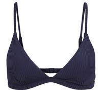 Rip Curl Luxe Surf Fixed Tri Bikini Top Blue L Woman
