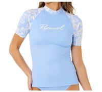 Rip Curl - Women's Pacific Coast UPF S/S Rashvest - Lycra size L, blue