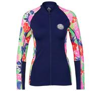 Rip Curl Womens Party Wave Zip Up Long Sleeve Rash Vest