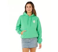 Rip Curl Women's Surf Puff Heritage Hooded Sweatshirt, Green Hawaii Puff, XL