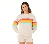 Rip Curl Women's Surf Revival Relaxed Pullover Crew Sweatshirt, Oatmeal 261, XS