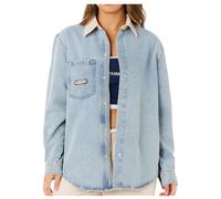 Rip Curl - Women's Surf Side Relaxed Denim Shirt - Shirt size M, grey