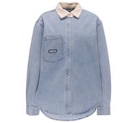 Rip Curl Surf Side Relaxed Denim Long Sleeve Shirt Blue S Woman