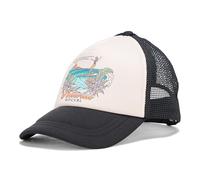 Rip Curl Women's Trucker, Baseball Hat, Lightweight and Breathable Mesh with Adjustable Snapback and Curved Brim for Sun Protection Cap, Hawaii Bone, One Size