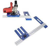 Rip Cut Circular Saw Guide, Solid Aluminum Alloy Circular Saw Edge Guide, Woodworking Cutter Guide Rail, Circular Saw Track Guide Rail 0-65cm Adjustable Cutting Range Cutter Guide Saw Track