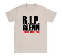 RIP Glenn Mens T-Shirt Large Sand Walking Dead Quote TV Show Gift Top
