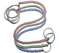 Rip Hair Ties No Damage for Fine Thin Hair, 18" Elastic Spiral Ponytail Holders Braided Pony Tails Wrap Hair Tie for Women Girls Stretchy Hair Bands for Wind Sports Motorcycle Skiing - 3 Packs