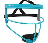 RIP-IT Original Defense Adult Softball Face Mask, Lightweight, Protective Fielder's Softball Face Shield with Ponytail Strap & Soft Foam Padding