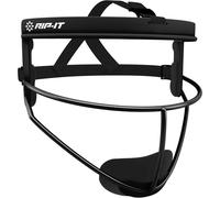 RIP-IT Original Defense Softball Face Mask | Lightweight Protective Softball Fielder's Mask | Adult | Black