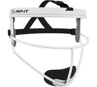 RIP-IT Original Defense Softball Face Mask | Lightweight Protective Softball Fielder's Mask | Youth | White