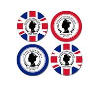 RIP Queens - Queen Remembrance Platinum Jubilee Union Jack 2022 Street Party Decoration (Queen Remembrance Sticker D1)