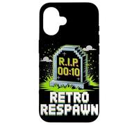 RIP Respawn Pop Culture Retro Video Game Case for iPhone 16