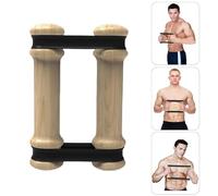 Rip Stick Efficient Upper Body Workout Equipment,Rip Muscle Workout Stick, Adjustable Resistance Bands with Wooden Handles, Portable Exercise Equipment, 8 Ripstick Bands (Wood)