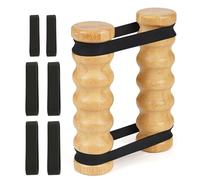 Rip Stick Exercise Tool - Natural Wooden Grips, Rubber Resistance Bands, Portable Upper Body Workout Equipment | Strength Training Accessory, Calisthenics Progression Gear, Muscle Group Targeter