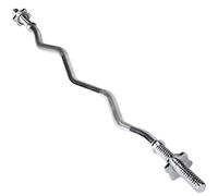 RIP X EZ Curl Bar with Spinlock Collars Standard Barbell for Bicep Curls Weight Lifting and Body Building