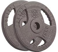 RIP X Pair of Tri Grip 2" Olympic Weight Plates in Cast Iron - 15kg