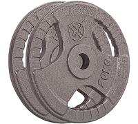 RIP X Pair of Tri Grip 2" Olympic Weight Plates in Cast Iron - 20kg