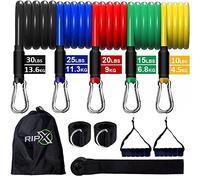 RIP X Resistance Bands 11PCS Set With Handles, Ankle Straps and Door Anchor - Fitness Training for Men and Women