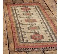 Ripaz Vogue - Kilim Wool Jute Vintage Rug - Durable Handcrafted Area Rug for Modern Home Décor 90 x 150 cm (3x5 Feet)
