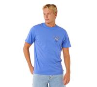 Rip Curl Fade Out Icon Short Sleeve T-shirt Blue M Men