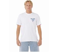 Ripcurl Men's Rip Curl Mens Fade Out Icon Short Sleeve T-Shirt - White - Size: 40/Regular