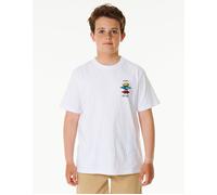 Ripcurl Rip Curl Kids Search Icon Short Sleeve Crew Neck T-Shirt - White