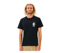 Rip Curl Search Icon Short Sleeve T-shirt Black XL Man