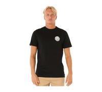 Ripcurl Men's Rip Curl Mens Wettie Icon Short Sleeve T-Shirt - Black - Size: 44/Regular