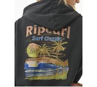 Rip Curl High Tide Scenic Relaxed Full Zip Sweatshirt Black S Woman
