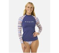 Ripcurl Women's Rip Curl Womens San Carlos UPF Long Sleeve Rash Vest - Navy - Size: 18/16