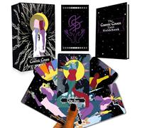Ripe Avocado Witch RAW | The Cosmic Coven Tarot Deck Plus Guidebook | 78+1 Cards with Silver Gilded Edges and Foil Back | Premium Card Stock